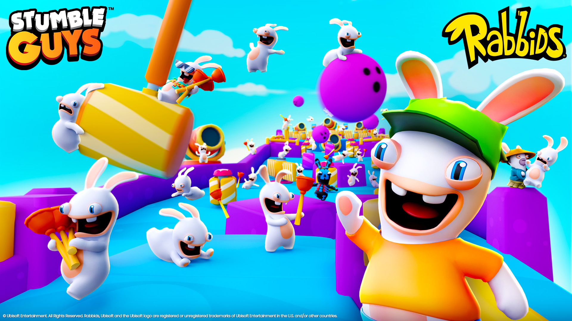 “Stumble Guys” unleashes Ubisoft’s Rabbids in a wild new takeover event